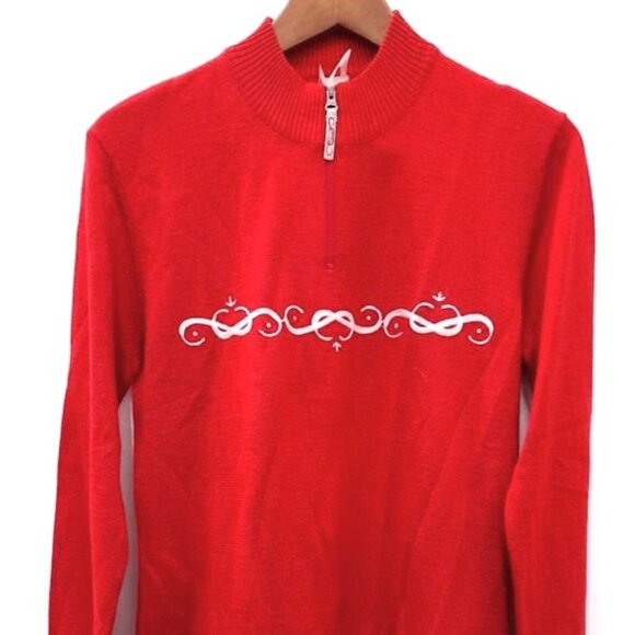 Pearl Izumi P.R.O. 1/2 Zip L/S Wool Blend Jersey Cycling Top- L - Picture 2 of 6